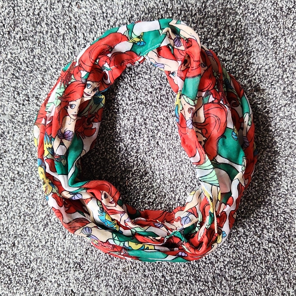 Disney Loungefly Little Mermaid Light Weight Infinity Scarf